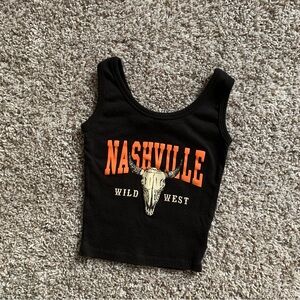 OBSESSIVE LOVE Nashville Wild West Black Tank Top